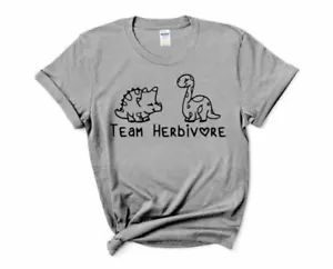 Team Herbivore T-Shirt, Vegan Shirt, Gift For Vegan, Vegetarian Tee, Dinosaur - Picture 1 of 11