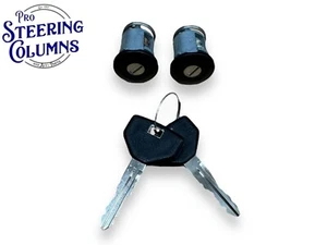 Fits 91-00 Jeep Wrangler Door Lock Cylinder Set 2 Locks Black New 4746311 - Picture 1 of 4