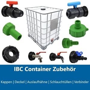 IBC Container Adapter Zubehör Kappe Deckel Auslaufhahn Wasserhahn Geka Gardena