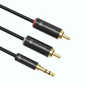Cable de extensión de audio premium Syncwire divisor macho a 2 hembra conector jackplug - Imagen 1 de 7