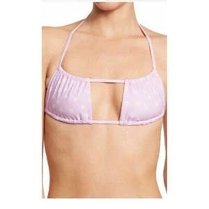 WeWoreWhat Ruched Bandeau Bikini Top Women's Sz Lg - Picture 1 of 11