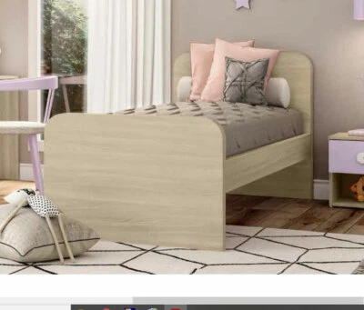 LETTO SINGOLO BIANCO FRASSINATO - OLMO - Immagine 1 di 3