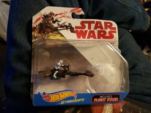 Star Wars Hot Wheels 2017 SPEEDER BIKE Mattel Starships Endor ROTJ DISNEY NEW - Picture 1 of 2