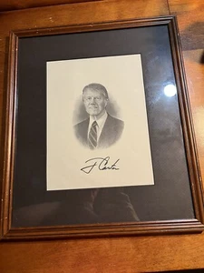 Ex-Präsident Jimmy Carter signierter Porträtdruck 16 "X13,75" - Bild 1 von 8