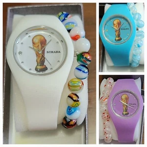 FIFA Cup Silicone Band Wristwatch & Stretch Glass Bracelet- Your choice - Picture 1 of 8