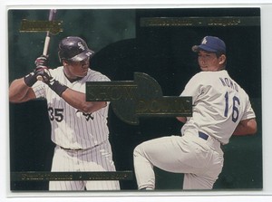 1996 Donruss Showdown 1 Hideo Nomo Frank Thomas /10000