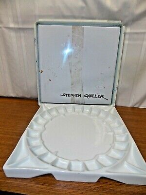 Stephen Quiller Porcelain Palette 13  X 13 , Excellent Condition W/Plastic Cover • 46.18€