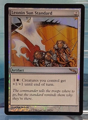 Magic Vintage - Leonin Sun Standard - Rare/Foil/Artefakt - Mirrodin - EN/NM - Bild 1 von 3