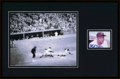 Monte Irvin World Series Signed Framed 11x17 Photo Display JSA Giants - Image 1 of 2