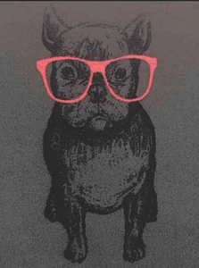 Buttery Soft Frenchie Pet BullDog Leggings One Size S M L Gray Animal Pug Dog OS - Picture 1 of 3