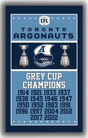 Toronto Argonauts Football Team Grey Cup Champions Flag 90x150cm 3x5ft Banner Cover