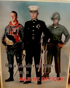 1960 RARE VIETNAM ERA MARINE RECRUITING POSTER VARI VUE LENTICULAR - 3D - Picture 1 of 8
