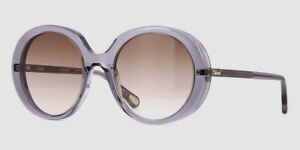 $315 Chloé CH0007S 003 Women's Gray Plastic Gradient Round Sunglasses 54/21/140