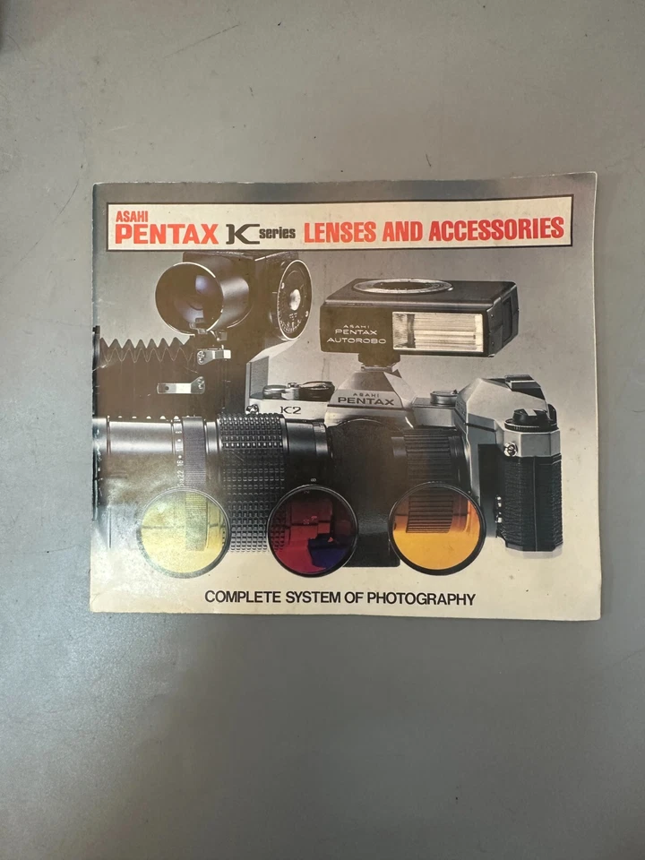 Original Instructions for Asahi Pentax K series Lenses & accessories (ENGLISH) - Image 1 of 1