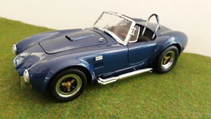 SHELBY COBRA 427 S/C cabriolet bleu 1/18 KYOSHO 7006 voiture miniature collectio - Foto 1 di 8