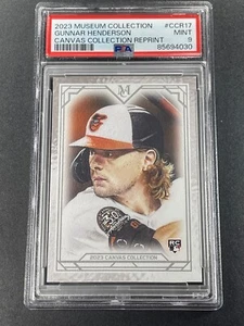 GUNNAR HENDERSON 2023 TOPPS MUSEUM COLLECTION CANVAS ROOKIE RC PSA 9 ORIOLES MLB - Bild 1 von 6