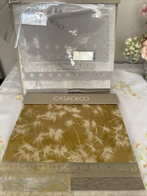 Casadeco 2x Designer Fabric Sample Books Collage Sewing Textile Art LuxurySheer - Image 1 of 4