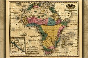 Poster, Many Sizes; Map Of Africa 1839