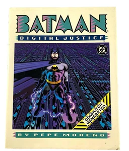 Batman: Digital Justice (Hardcover 1990, DC) Pepe Moreno - Picture 1 of 4
