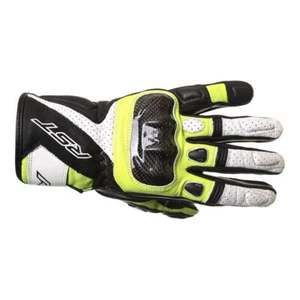 RST Stunt III CE 2123 Mens Motorcycle Gloves Flo Yellow - Picture 1 of 5