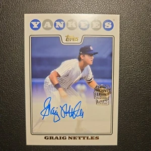 Archivos Topps 2023 - Autógrafos favoritos de los fanáticos 2008 #08FF-GN Graig Nettles (AU) - Imagen 1 de 2
