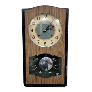 Antike Original WISSENSCHAFTLICHE Sammleruhr Vintage Selten Pendel Wanduhr. - Bild 1 von 9