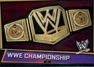 2013 Topps Slam Attax Superstars UK Wrestling Card Foil #41 WWE Championship - Picture 1 of 1