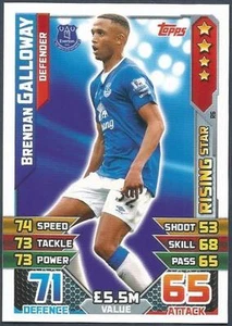TOPPS MATCH ATTAX 2015-16- #RS06-EVERTON-RISING STAR-BRENDAN GALLOWAY - Picture 1 of 1