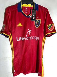 Adidas Authentic MLS Jersey RSL Salt Lake Real Team Red sz S - Picture 1 of 2