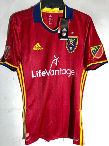 Adidas Authentic MLS Jersey RSL Salt Lake Real Team Red sz XL Cover