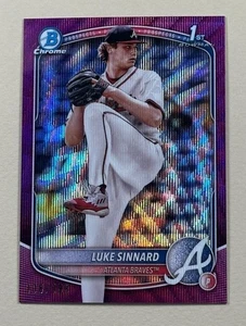Luke Sinnard - 2025 Bowman 1st Chrome Prospects - Fuchsia Refractor /199 - Picture 1 of 2