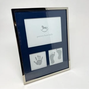 Cornice portafoto argento fienile ceramica opaca marina ricordo neonato sentimentale - Foto 1 di 10
