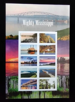 USPS Stamp Sheetlet - 2022 Mighty Mississippi - MNH - Image 1 of 2