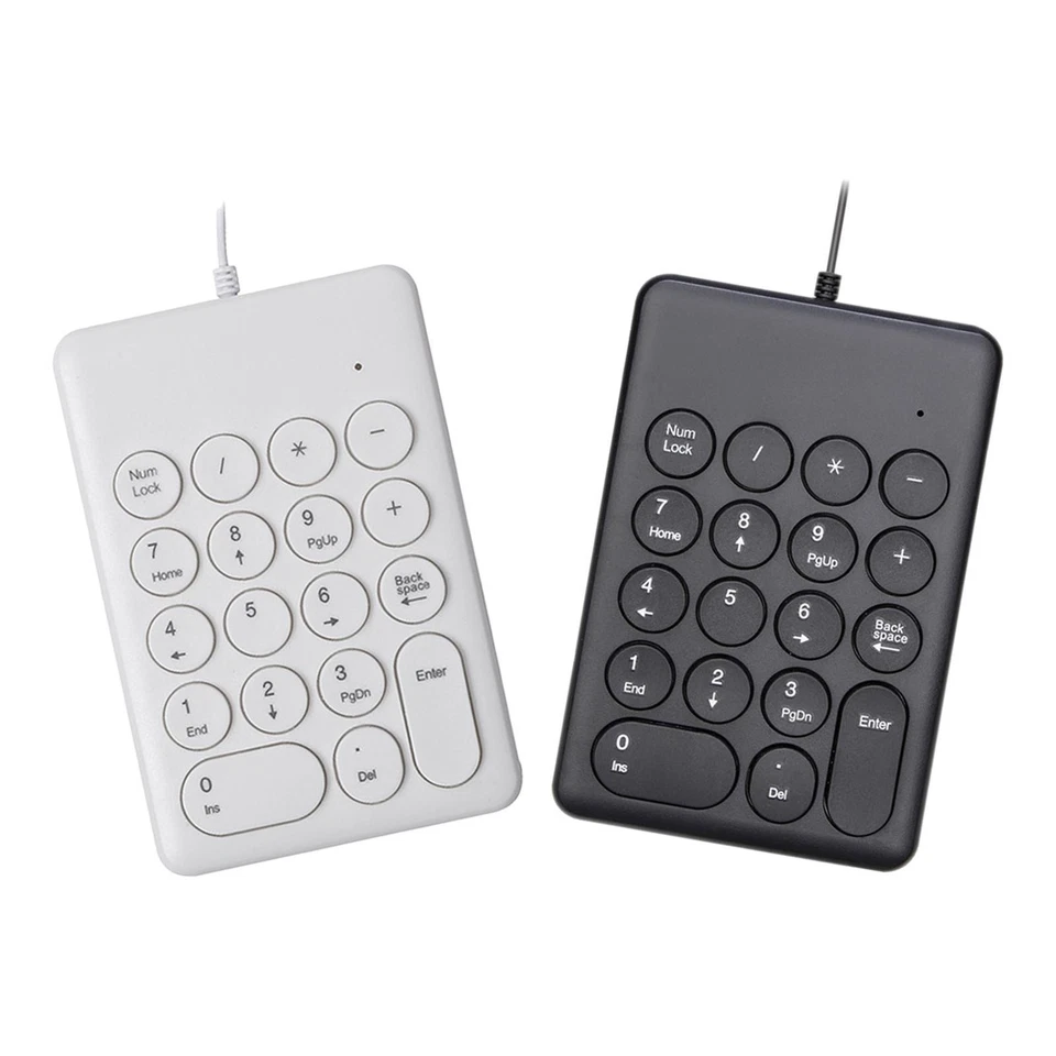 Mini Wired USB Numeric Keypad 18 Keys Anti-Rutsch Langlebig Bequem Stilvoll - Bild 1 von 1