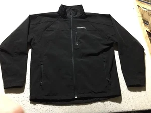 Black Diamond Softshell Jacket Mens XL Black Full Zip Mock Neck Zip Pockets - Picture 1 of 9