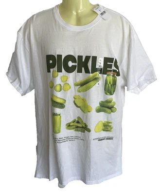 NUEVO CON ETIQUETAS Brisco Brands Hombre Blanco Pickle Camiseta Camiseta XL Foto 1 de 4