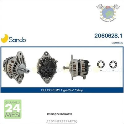 Alternatore Sando per SKODA OCTAVIA VW PASSAT (3G5 CB5) (3G2 CB2) GOLF VII TOUR - Immagine 1 di 3