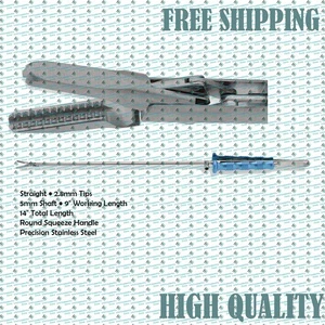 MIS DeBakey Forceps Straight | 2.8mm Tip, 5mm Shaft, 9" Working Length, 14" Tota - Picture 1 of 4