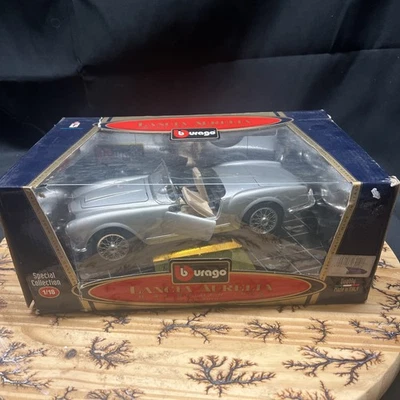 Bburago Burago 1/18 Lancia Aurelia B24 Spider 1955 CODE 3010 Silver - Image 1 of 4