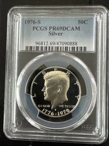 1976-S Kennedy Silver Half Dollar PCGS PR69DCAM - 50 Cent Piece  (3) - Picture 1 of 4