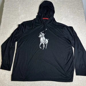 Men’s Polo Ralph Lauren Performance Big Pony Pullover Long Sleeve Hoodie Shirt - Picture 1 of 5