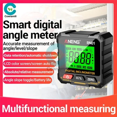 ANENG Magnetic Digital Level Box LCD Angle Finder Protractor Inclinometer Gauge - Image 1 of 4