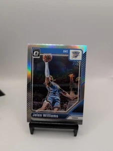 JALEN WILLIAMS 2024-25 Donruss Optic SILVER HOLO #225 Oklahoma City - Picture 1 of 2