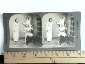 All Hallowe'en Pranks Stereoview Sterro-Photo Co. Dolgeville New York 1900er - Bild 1 von 2