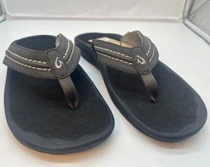 Olukai Herren Hokua schnelltrocknende Strand Sandalen Flip Flops Kona/Onyx Neu mit Etikett - 15M - Bild 1 von 10
