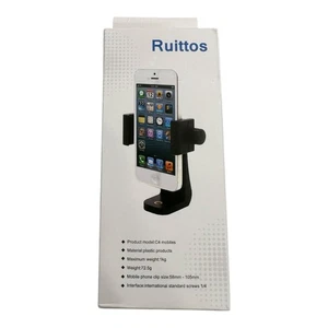 Ruittos Mobile Phone Holder Tripod Mount Adjustable Clamp Clip - Picture 1 of 5