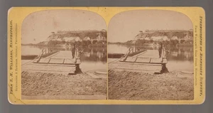 Fort Snelling MINNESOTA RP SV c1870s FERRY BOAT CRUCE Huntington Foto MN 2 - Imagen 1 de 3