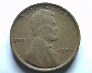 1909 LINCOLN CENT PENNY VERY FINE VF NICE ORIGINAL COIN BOBS COINS FAST 99c SHIP - Picture 1 of 2