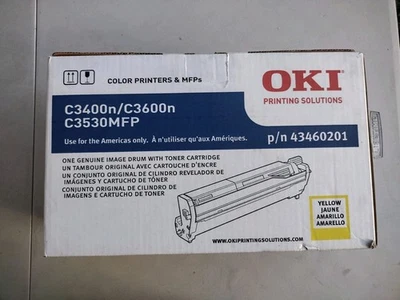 NEW Genuine Okidata Image Drum 43460201 Yellow Drum C3530mfp C3400n C3600n MC360 - Image 1 of 4