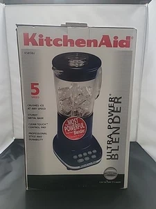 New KitchenAid KSB5BU Ultra Power Blender Blue 5 Speed 40oz Glass Pitcher - Picture 1 of 8